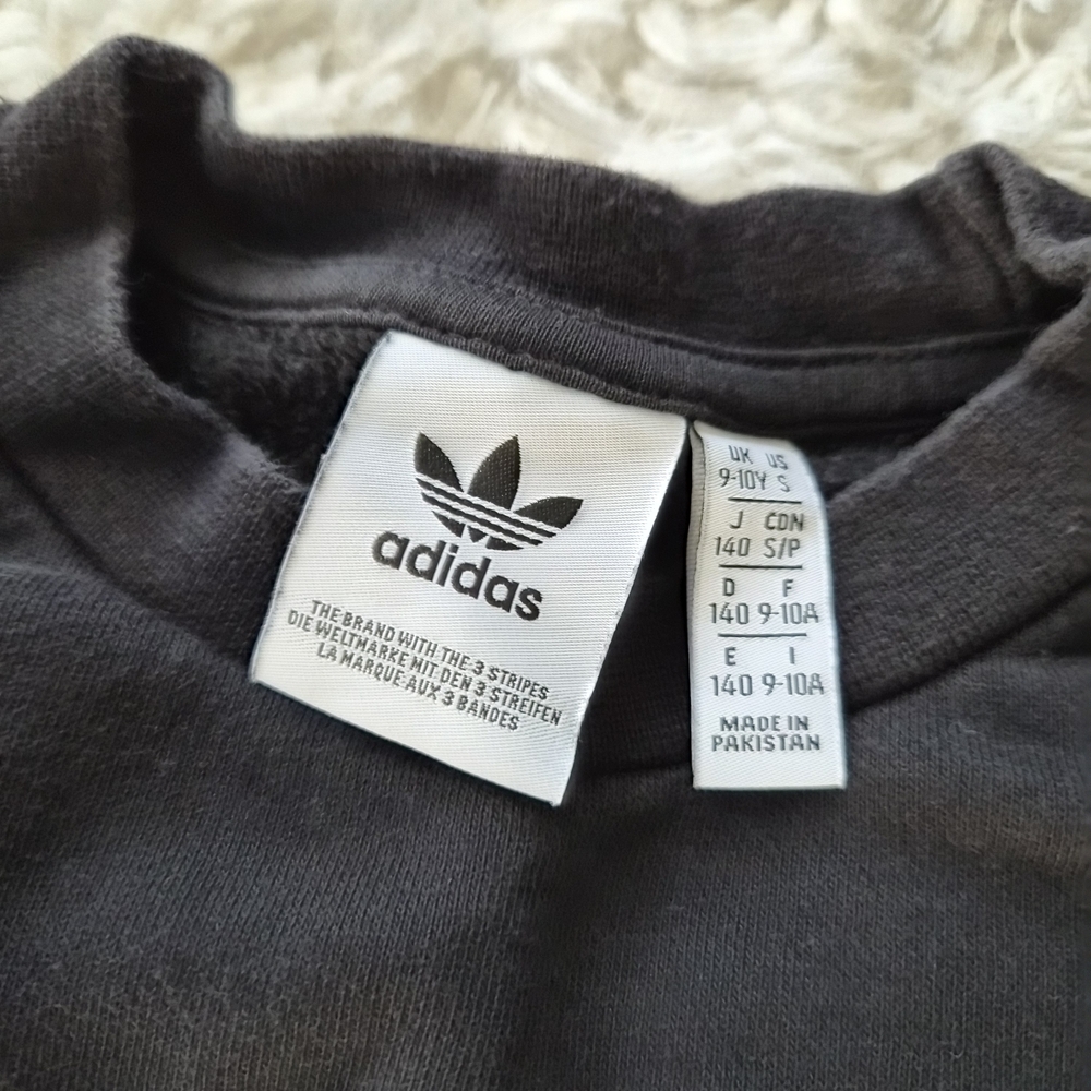 ☆5/$15☆Adidas Originals Black Trefoil Sweatshirt – Youth 9–10Y - Picture 2 of 14